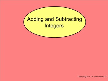 Preview of How I Teach Add and Subtract Integers Part 1