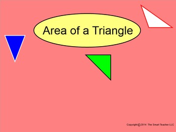 Preview of How I Teach Area of a Triangle