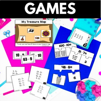 division repeated subtraction division worksheets games