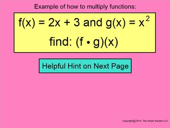 Preview of How I Teach Function Operations (Multiplying)