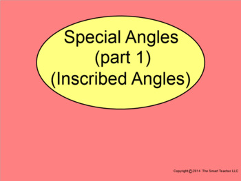 Preview of How I Teach Inscribed Angles