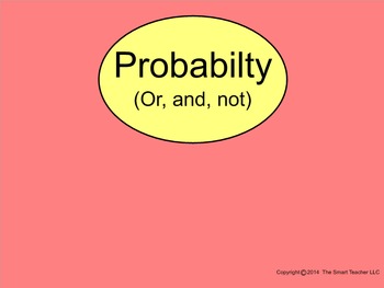 Preview of How I Teach Probabilities (And, Or, Not)