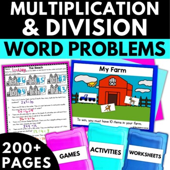 Preview of Multiplication and Division Word Problems | 3.OA.3 | 3rd Grade Word Problems