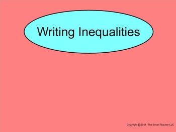 Preview of How I Teach Writing Inequalities