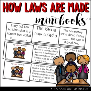 Preview of How Laws are Made Mini Books for Social Studies