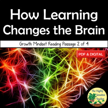 Preview of How Learning Changes the Brain - Growth Mindset Reading Passage & Activities