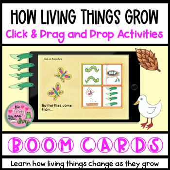 Preview of How Living Things Grow Boom Cards