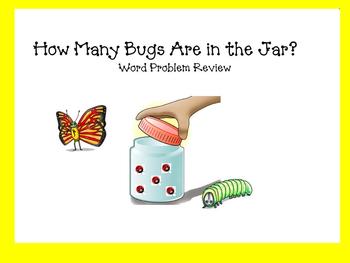 Preview of How Many Bugs Are in the Jar? ( Math Word Problem Review)