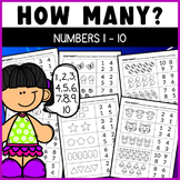 How Many? Count and circle the correct number I Numbers 1-10