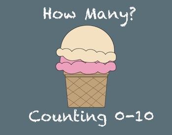 Preview of How Many? Counting Numbers 0-10 SMARTboard Activity