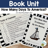 How Many Days To America? Eve Bunting Book Unit | Thanksgi