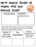 How Many Drops of Water Can a Penny Hold?  FREEBIE LAB