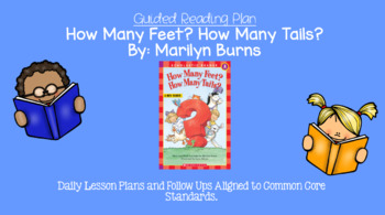 Preview of How Many Feet? How Many Tails? (Level F) Guided Reading Lesson Plan