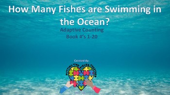 Preview of How Many Fishes are Swimming in the Ocean (Adaptive Counting Book #s 1-20)