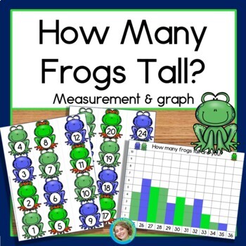 Preview of Frogs Nonstandard Measurement and Graphing Math Center