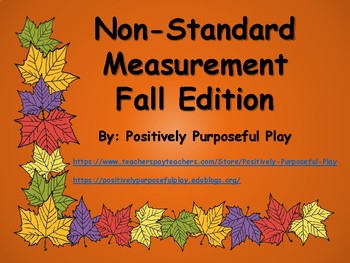 Preview of How Many Leaves Tall Are You?  Fall Edition Non-Standard Measurement