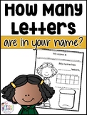 How Many Letters Are In Your Name? Counting Tens Frame Activity