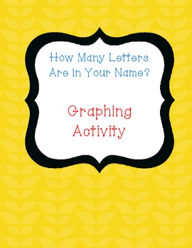 Preview of How Many Letters Are In Your Name Graphing Activity