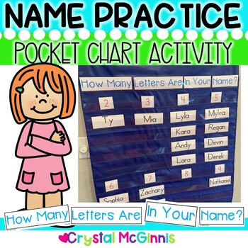 Preview of How Many Letters Are In Your Name? Pocket Chart (Beginning of the Year Activity)