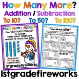 How Many MORE? Math Activity Pages