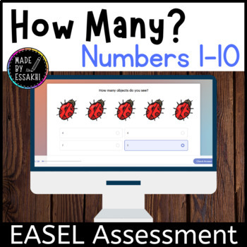 Preview of How Many? Numbers 1-10 (one to ten) | Counting Objects to 10 | EASEL assessment
