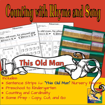 Preview of How Many? Nursery Rhyme Numbers 1 to 10 - Pocket Chart Sentences/Worksheets
