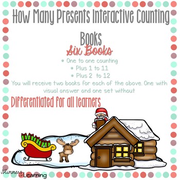 Preview of How Many Presents' Counting and Addition Books: Interactive and Differentiated