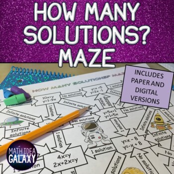 Preview of How Many Solutions Activity - Maze