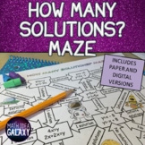 How Many Solutions Activity - Maze