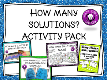 Preview of How Many Solutions Activity Bundle