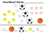 How Many Sport Balls? Preschool and Kindergarten Math Coun