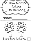 How Many Turkeys? A Counting Sight Word Book-Thanksgiving Style!