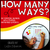 How Many Ways? {Decomposing Numbers With Counters & Number