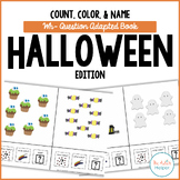 Count, Color, & Name Wh-Question Adapted Book - HALLOWEEN