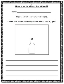 Baking Soda Vinegar Balloon Worksheets Teaching Resources Tpt