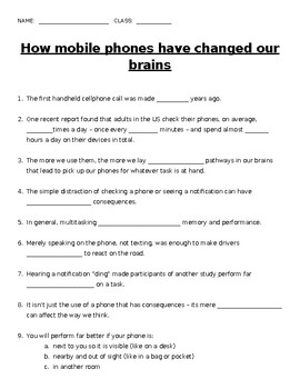 Preview of How Mobile Phones Have Changed Our Brains