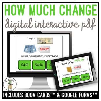 Preview of How Much Change? Digital Interactive Activity