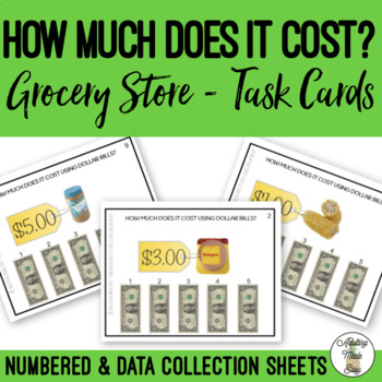 Preview of How Much Does It Cost? Grocery Store Task Cards