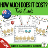 How Much Does It Cost? Holiday Task Cards AUSTRALIAN