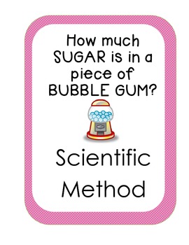 Preview of How Much Sugar is in Bubble Gum Measuring Mass Scientific Method Experiment
