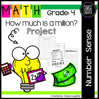 Preview of How Much is a Million Project - Fourth Grade Place Value 4.NBT.1 4.NBT.4