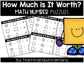 Preview of How Much is it Worth? Math Shape Puzzles