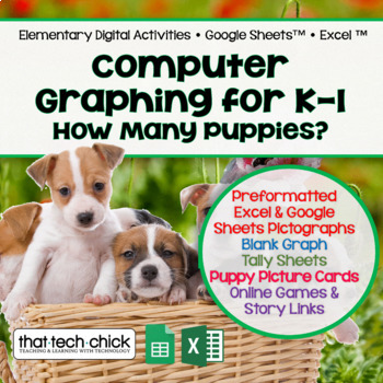 Preview of Computer Graphing for K-2  How Many Puppies?
