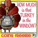 Thanksgiving Math Counting Coins Freebie