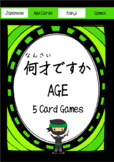 Japanese: How old are you? playing cards