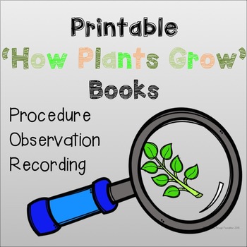 Preview of How Plants Grow Book's: PRINT AND GO!