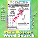 How Potatoes Grow MINI POSTER and Word Search