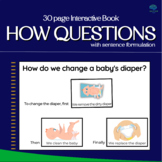 How Questions - Interactive Book to Practice Sentence Form
