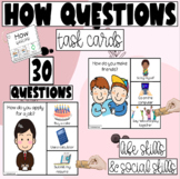 How Questions Task Cards - Special Education Literacy