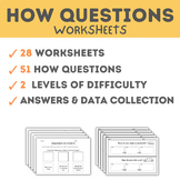 How Questions Worksheets on processes Language Development